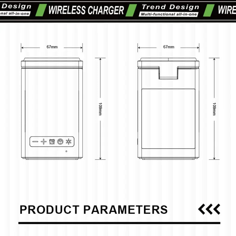 3-in-1 Magnetischer Wireless Charger mit Bluetooth-Lautsprecher