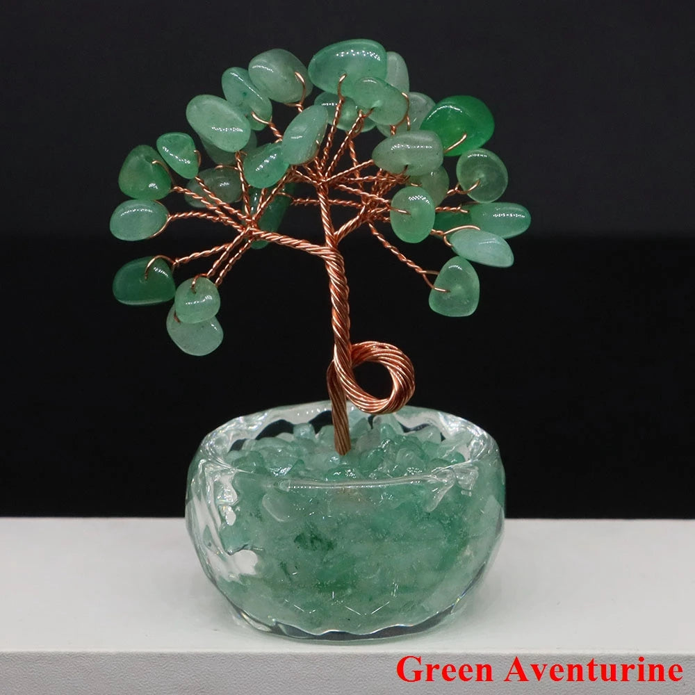 Natürlicher Amethyst-Glücksbaum – Feng Shui Geldbaum für Büro und Business