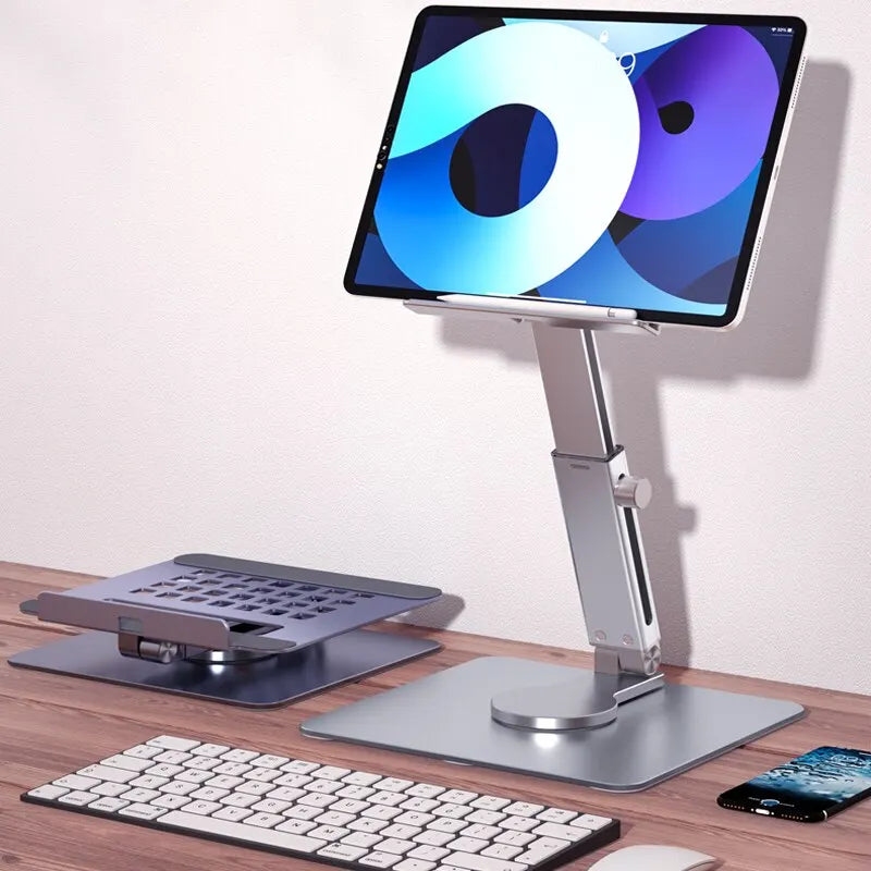 Aluminium Tablet-Ständer – 360° Drehbar & Faltbar