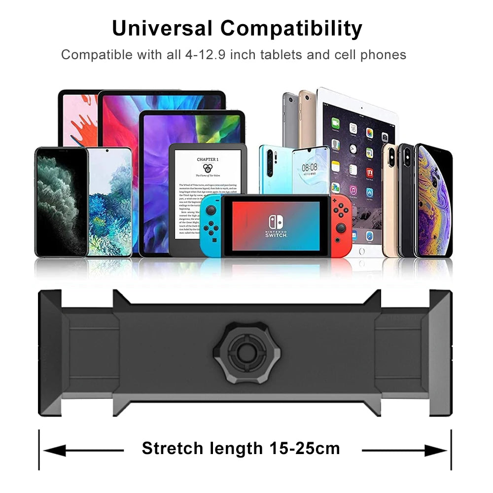 Tablet Ständer für das Bett – Rotierbarer Handy Ständer für 4-12,9" iPad Pro, Samsung Tab, Xiaomi Pad – Verstellbarer Halter mit Langarm