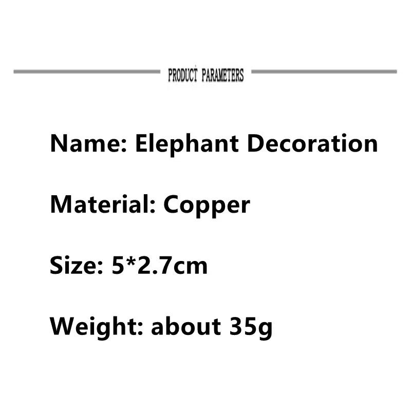 Antike Mini-Elefant Skulptur aus Bronze – Teezeremonie-Begleiter & Büro-Deko