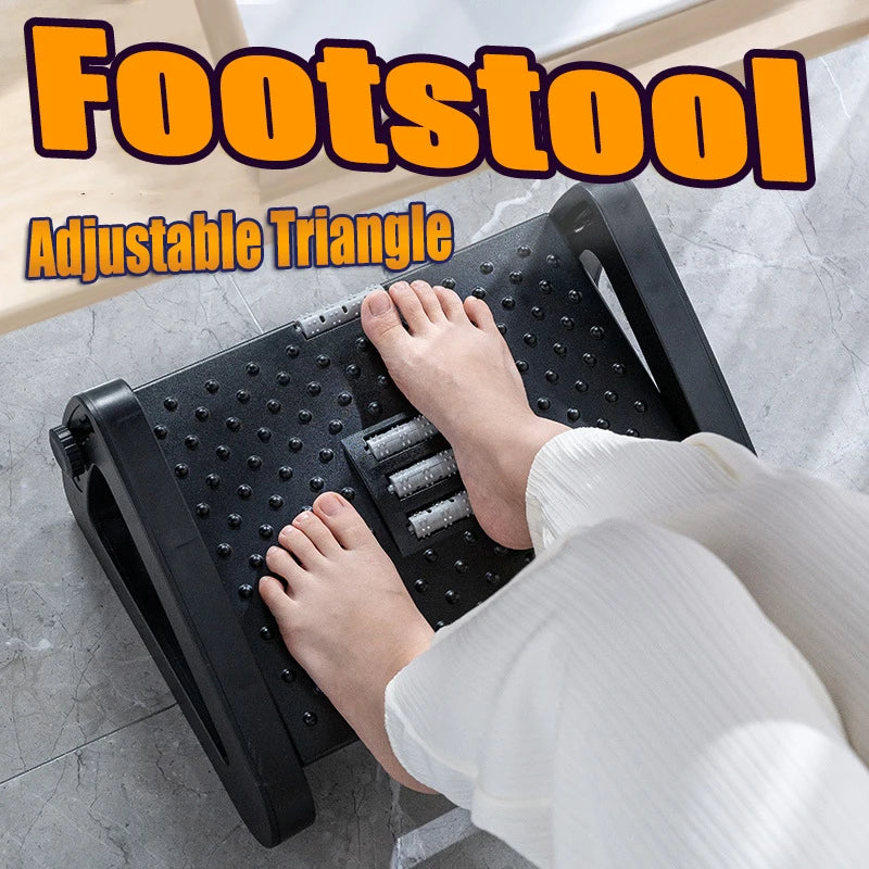 Ergonomische Fußstütze mit Massage-Rollen – Komfort für Büro