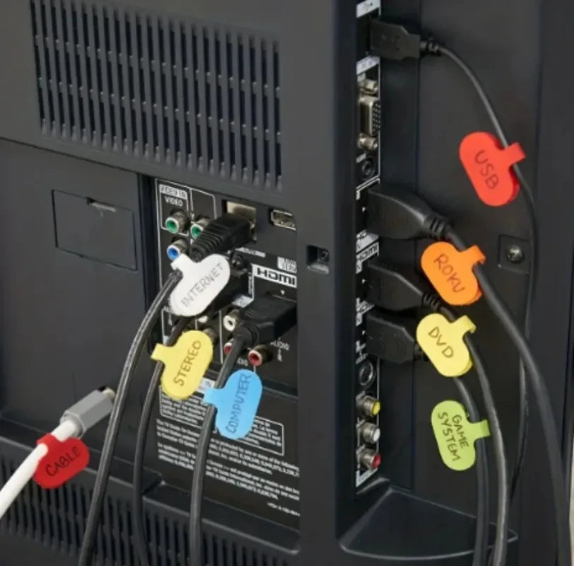 Selbstklebende Kabel-Etiketten – praktisch & wiederverwendbar