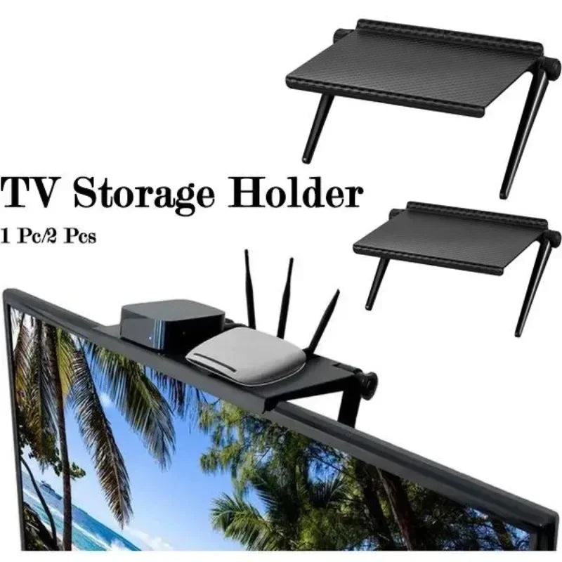 Multifunktionaler TV-Monitor-Ständer & Bildschirm-Top-Speicherregal