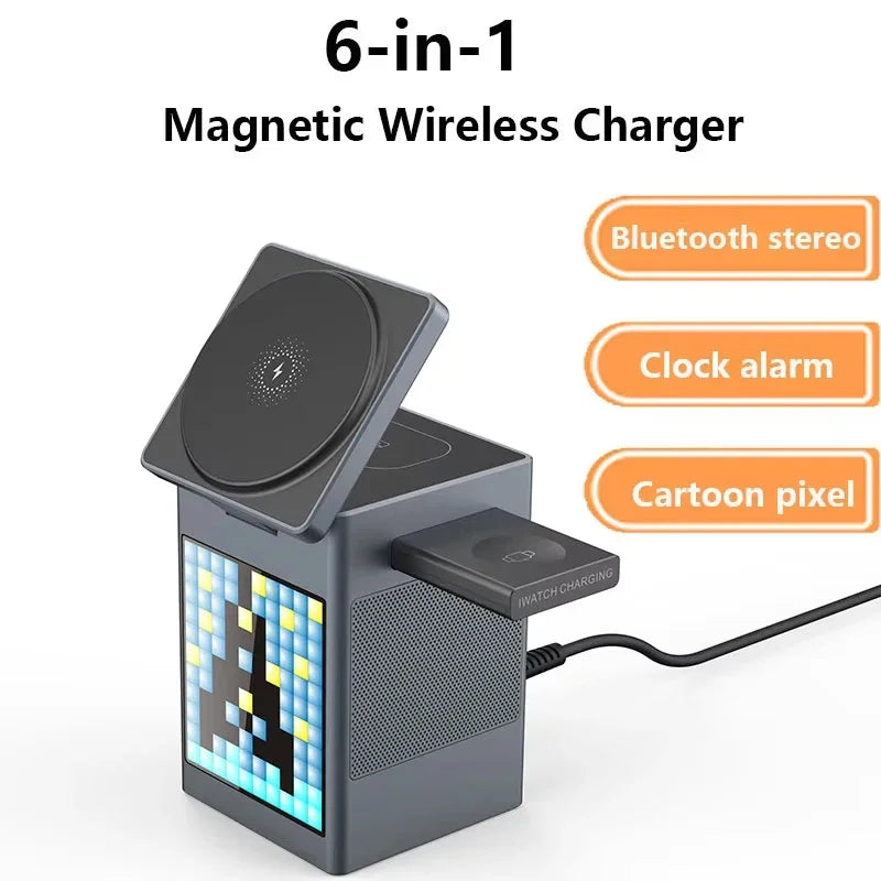 3-in-1 Magnetischer Wireless Charger mit Bluetooth-Lautsprecher