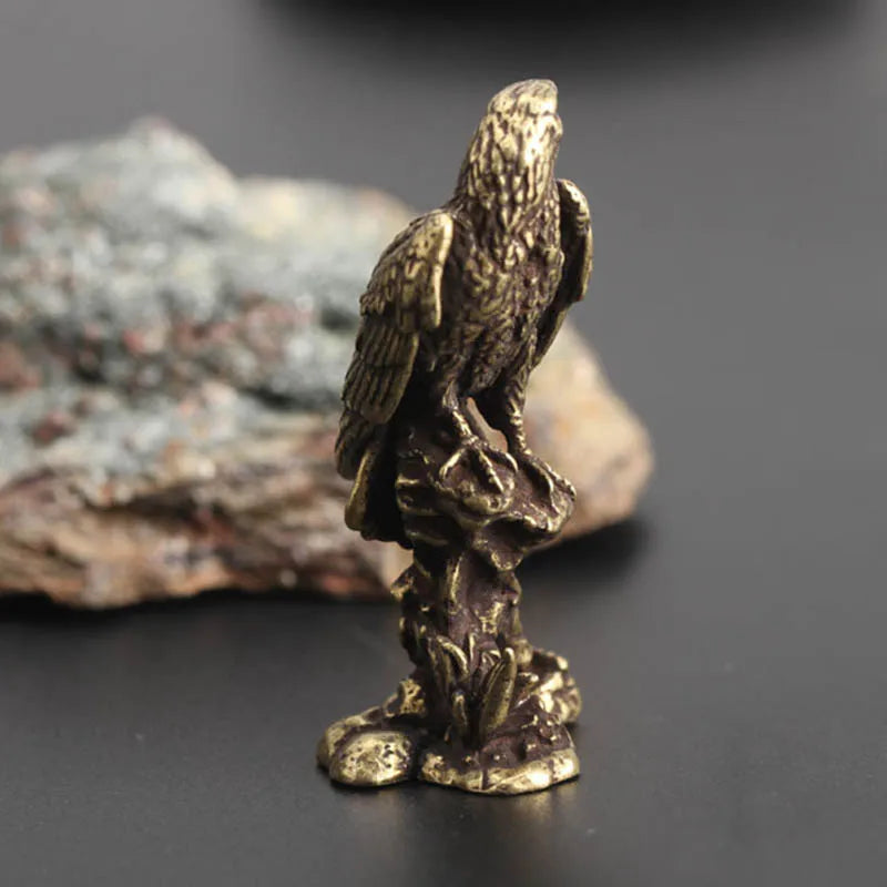 Adler-Ornament aus Kupfer – Vintage-Vogelfigur für Büro- und Home-Office-Dekoration