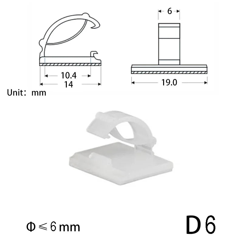 10-teiliges Kabelorganizer-Set – Praktisch & platzsparend