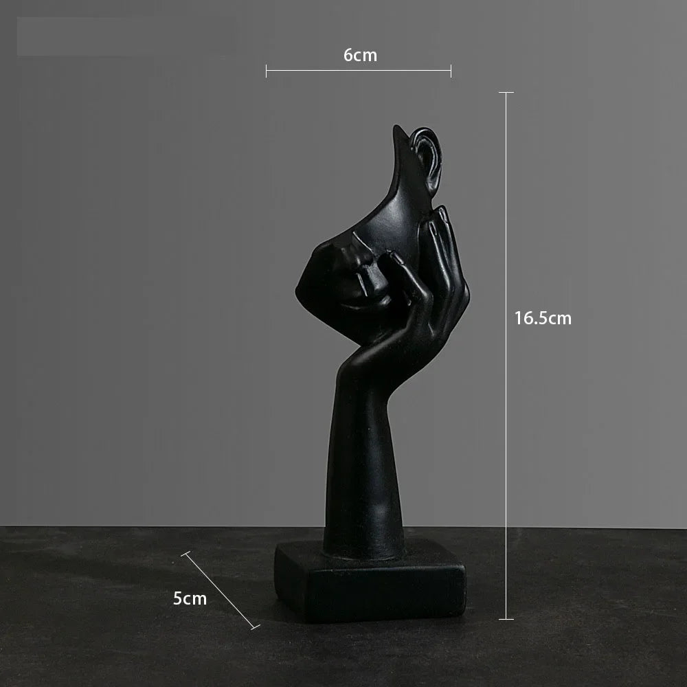 Abstrakte Masken-Skulptur – Stilvolle Dekoration für Ihr Büro & Empfang