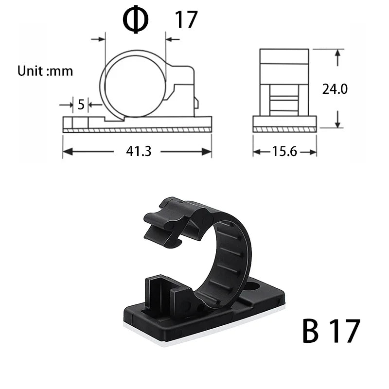 10-teiliges Kabelorganizer-Set – Praktisch & platzsparend