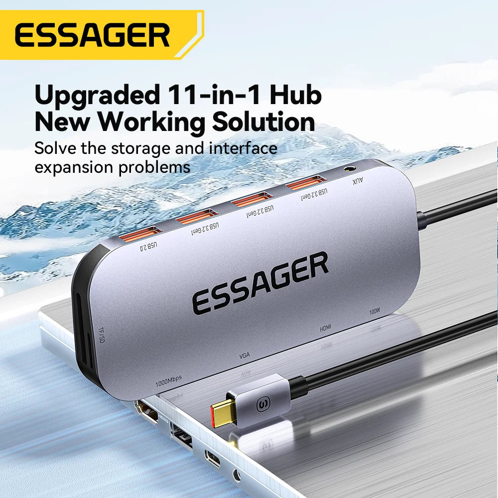 11-in-1 USB-C Docking Station – Premium-Erweiterung für MacBook & mehr