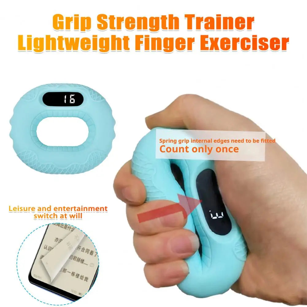 Silicone Hand Grip Trainer Ring LCD DisSmart Grip Trainer Ring mit LCD & Bluetooth – Ihr digitaler Handtrainerplay Bluetooth Remote APP Page Turner Forearm Finger Training Hand Grip Strengthener