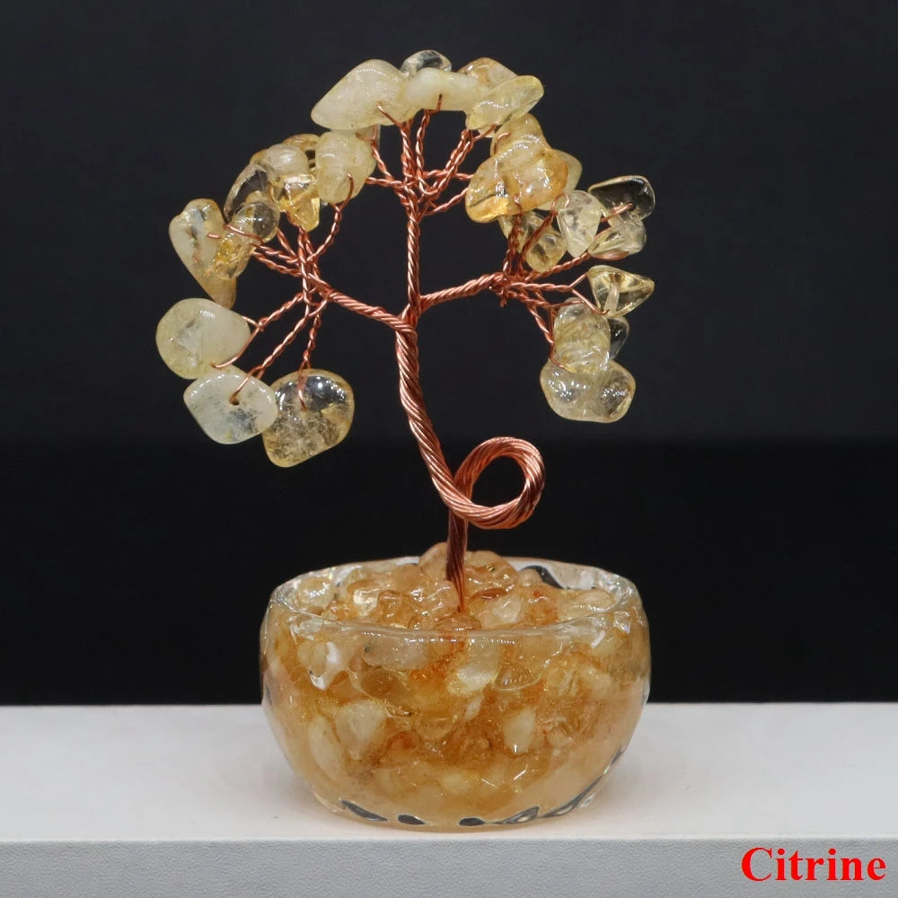 Natürlicher Amethyst-Glücksbaum – Feng Shui Geldbaum für Büro und Business