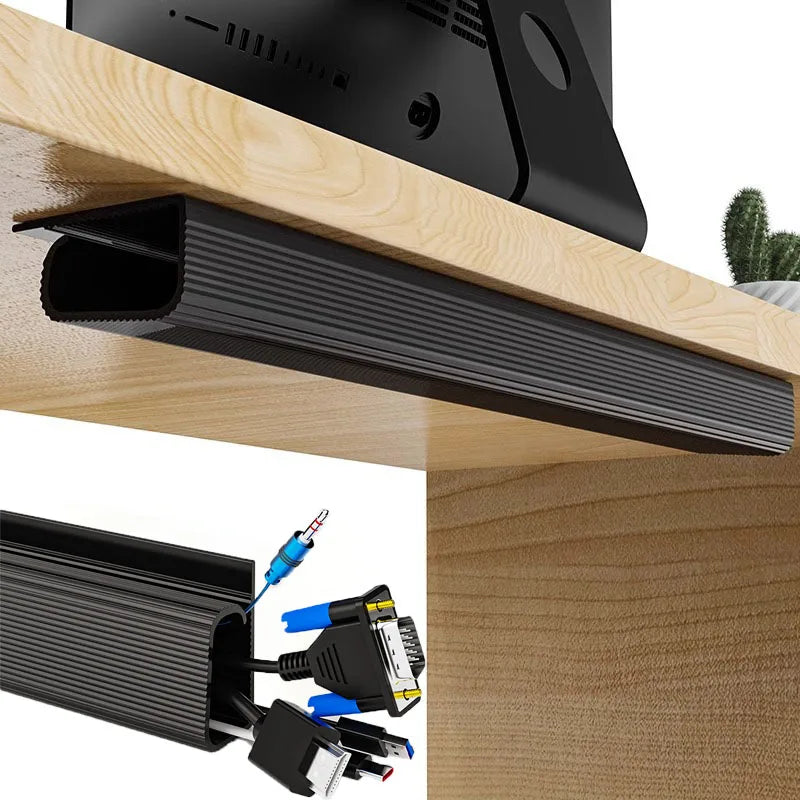 Professioneller Kabelorganizer für Schreibtische – Kabelsalat ade!