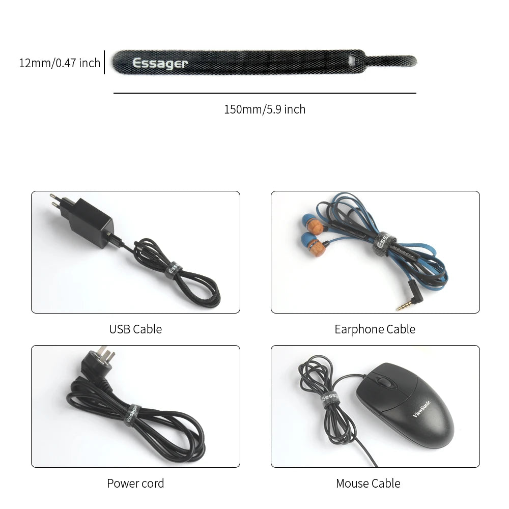 Kabel-Organizer – Kopfhörer- & Ladekabel-Schutz, Maus-Kabelwickler, USB-Kabelmanagement & Halteclip für iPhone
