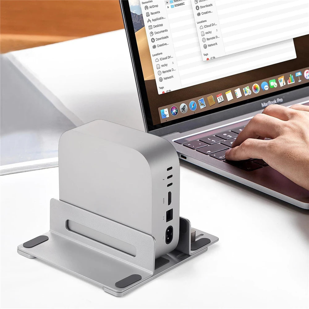 Aluminium-Ständer für Mac Mini M4/M4 Pro 2024 – Rutschfeste Kühlbasis