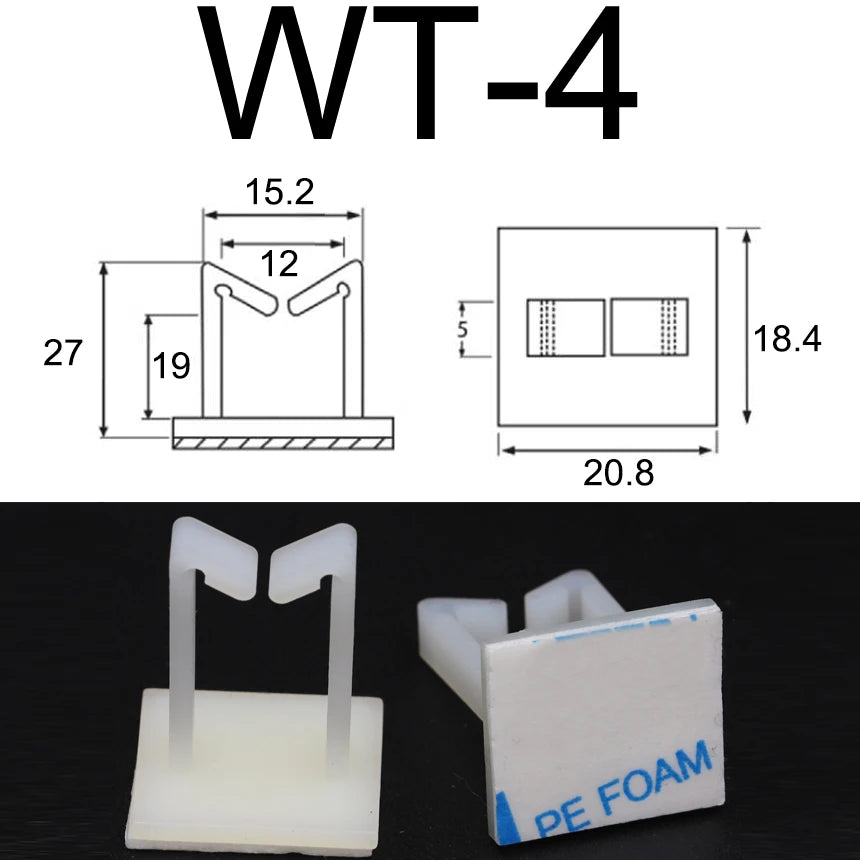 Premium Nylon Kabelclips - Saubere Kabelführung für jeden Einsatz!