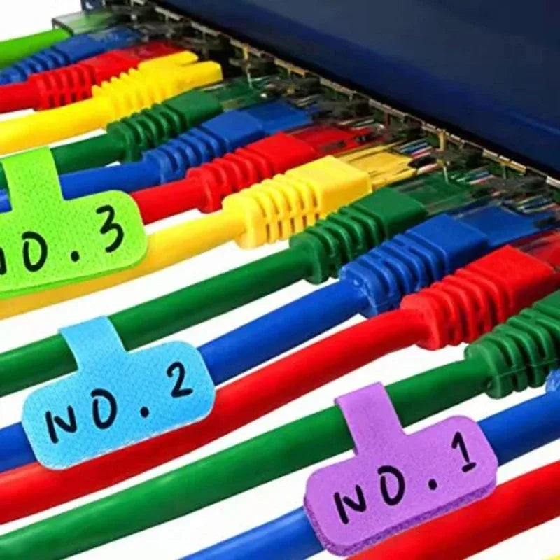 Selbstklebende Kabel-Etiketten – praktisch & wiederverwendbar
