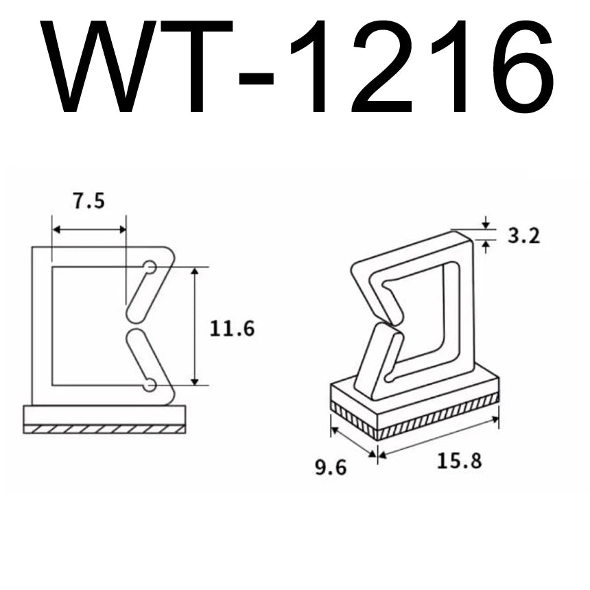 Premium Nylon Kabelclips - Saubere Kabelführung für jeden Einsatz!