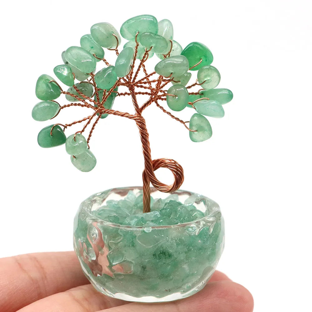 Natürlicher Amethyst-Glücksbaum – Feng Shui Geldbaum für Büro und Business