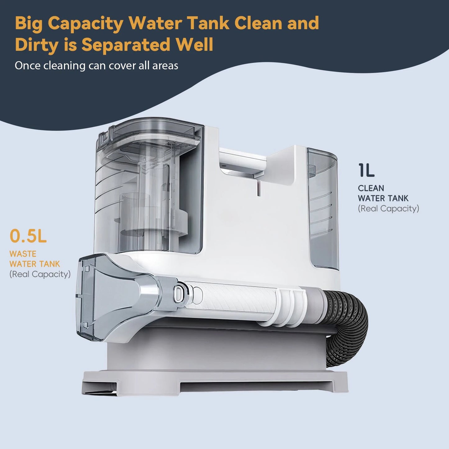 Kompakter, tragbarer Fleckenreiniger für Büro und Zuhause