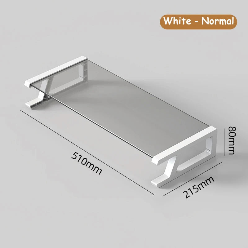 Schreibtisch-Monitorständer, PC-Rack-Halterung mit 4 USB-Anschlüssen