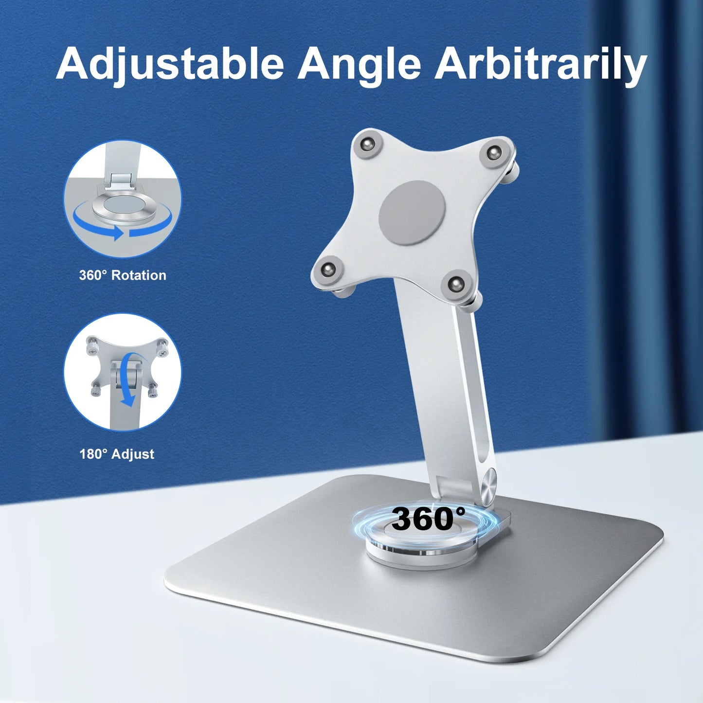 Stabiler Aluminium-Monitorständer mit 360° Drehung