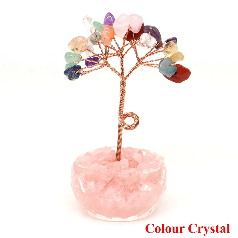 Natürlicher Amethyst-Glücksbaum – Feng Shui Geldbaum für Büro und Business
