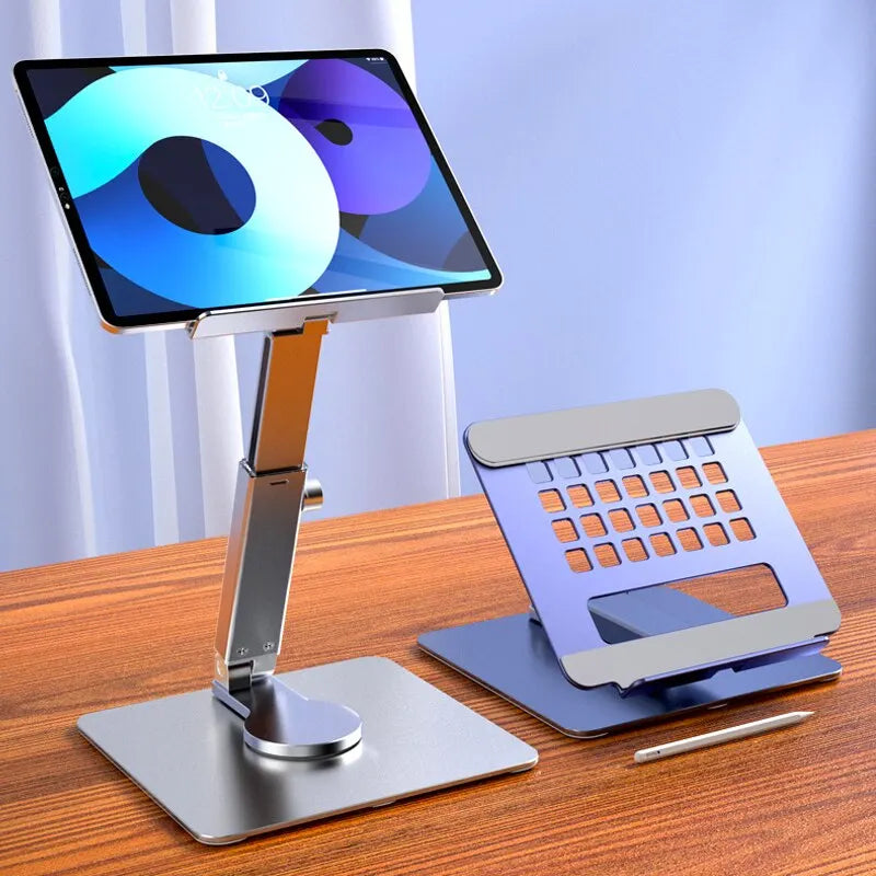 Aluminium Tablet-Ständer – 360° Drehbar & Faltbar