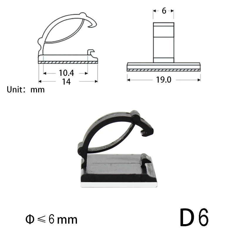 10-teiliges Kabelorganizer-Set – Praktisch & platzsparend