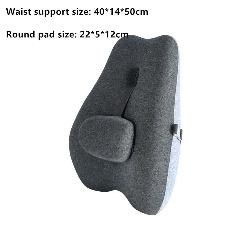 Lendenwirbelstütze für Bürostuhl – Memory Foam Kissen für Rücken und Taille