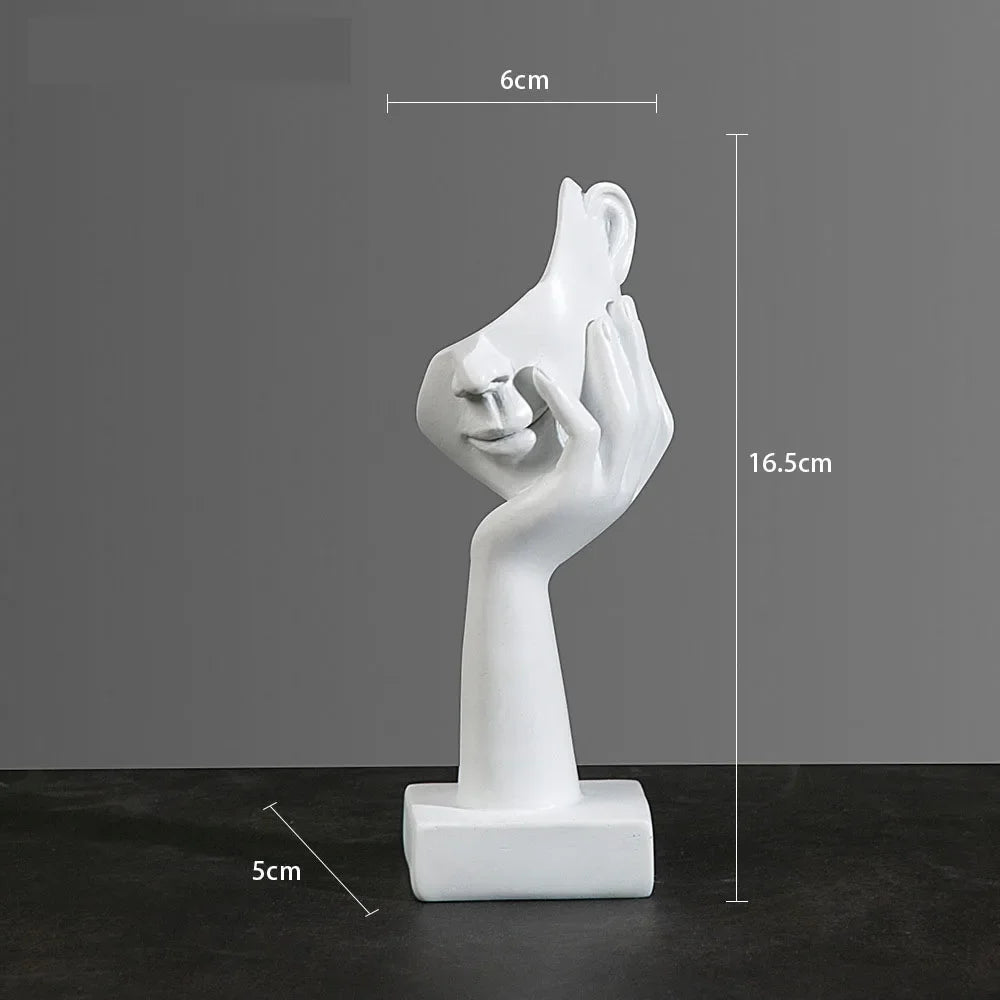 Abstrakte Masken-Skulptur – Stilvolle Dekoration für Ihr Büro & Empfang