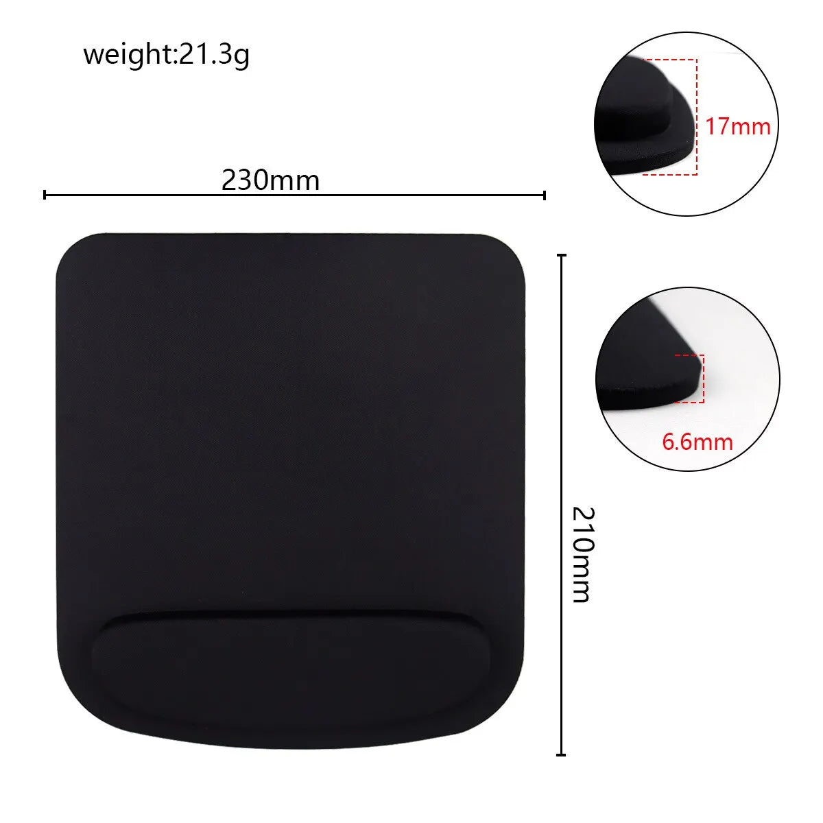 Ergonomisches Mauspad mit Handgelenkstütze für Büroangestellte