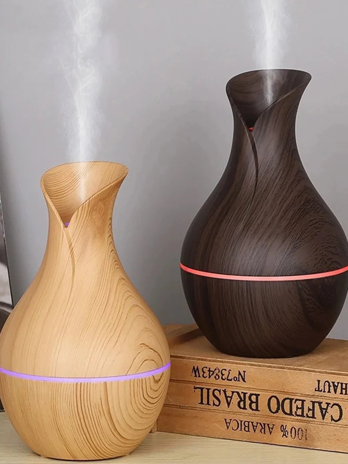 USB-Luftbefeuchter in edler Holzoptik