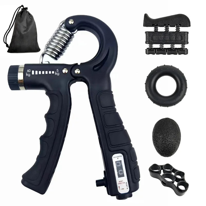 Verstellbarer Handgriff-Stärker Trainer Set – Hand-, Handgelenk- und Unterarm-Übung für Muskelaufbau