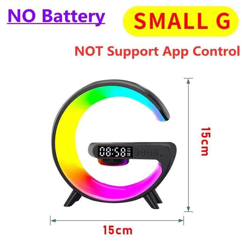 15W Multifunktions-Wireless-Charger mit Bluetooth-Lautsprecher & LED-Licht
