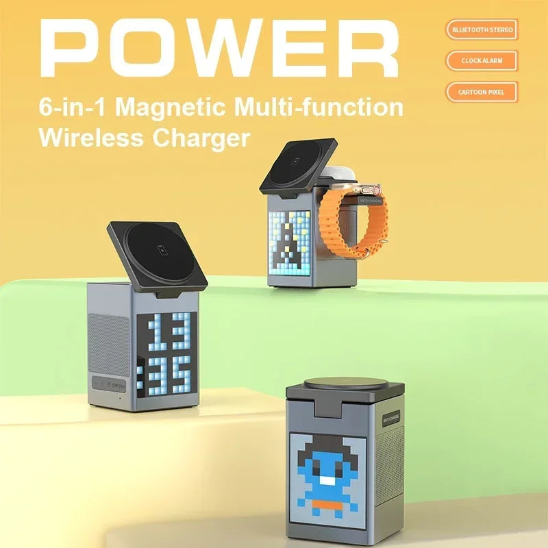 3-in-1 Magnetischer Wireless Charger mit Bluetooth-Lautsprecher