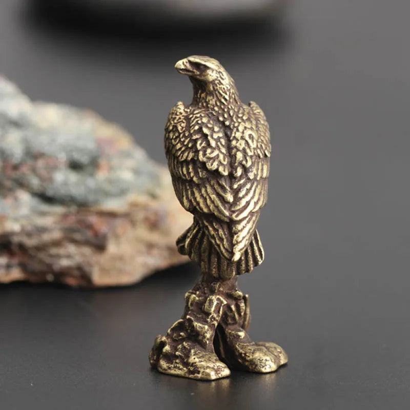 Adler-Ornament aus Kupfer – Vintage-Vogelfigur für Büro- und Home-Office-Dekoration