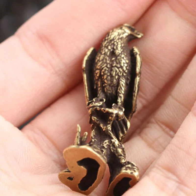Adler-Ornament aus Kupfer – Vintage-Vogelfigur für Büro- und Home-Office-Dekoration