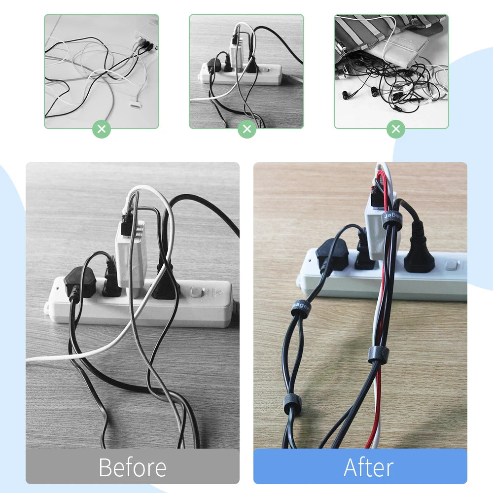 Kabel-Organizer – Kopfhörer- & Ladekabel-Schutz, Maus-Kabelwickler, USB-Kabelmanagement & Halteclip für iPhone