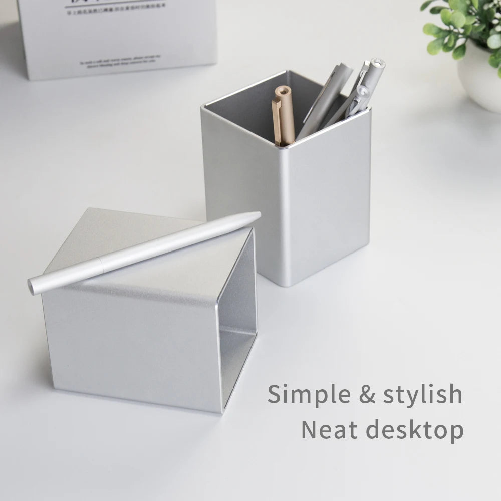 Stiftehalter aus Metall, Schreibtisch-Organizer – Aufbewahrung von Schreibwaren aus Aluminium