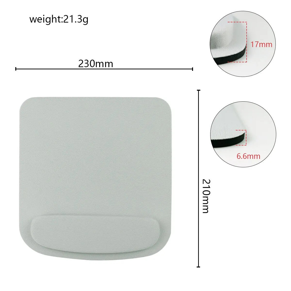 Ergonomisches Mauspad mit Handgelenkstütze für Büroangestellte