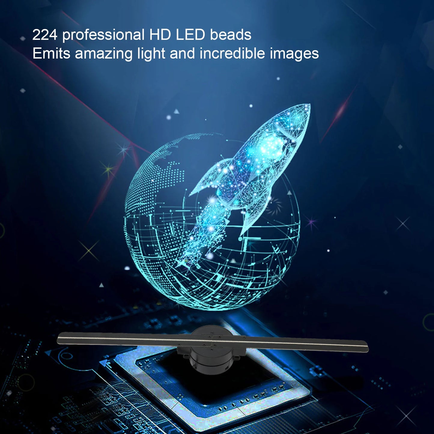 3D Hologramm-Fan – Innovative Werbelösung für Ihr Business