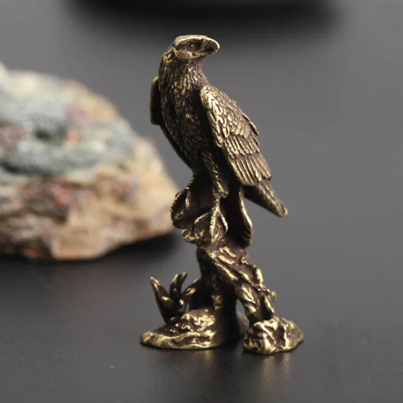 Adler-Ornament aus Kupfer – Vintage-Vogelfigur für Büro- und Home-Office-Dekoration