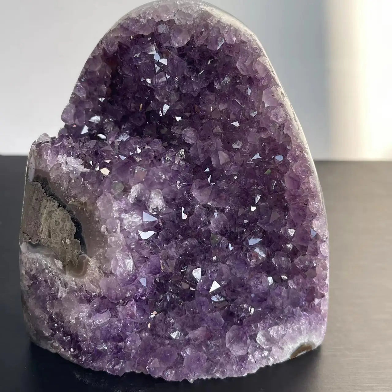 Natürlicher Amethyst-Cluster – Feng Shui Energie-Stein für Büro & Empfangsbereich