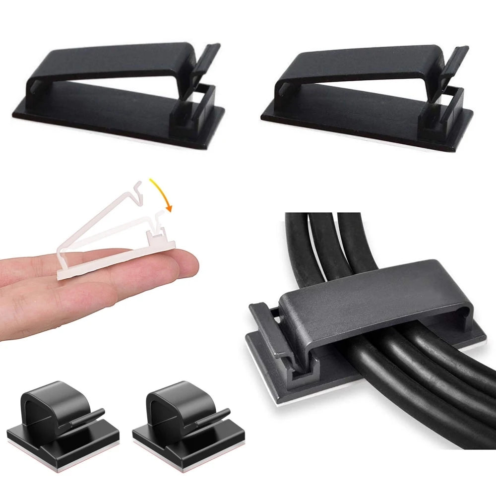 Selbstklebende Kabelclips – Die perfekte Ordnungslösung für Ihre Kabel!