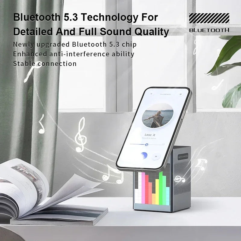 3-in-1 Magnetischer Wireless Charger mit Bluetooth-Lautsprecher