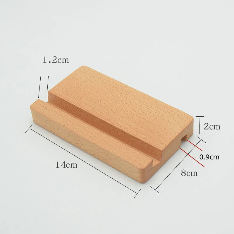 Universal Massivholz-Smartphone-Ständer – Natürlich & stilvoll