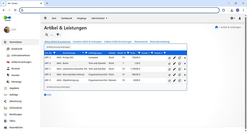 Flexbiz – Die All-in-One Unternehmenssoftware