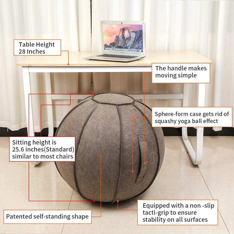 Ergonomischer Sitzball 65 cm – Für Büro, Zuhause & Training