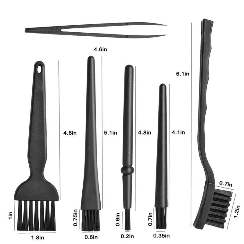 6-in-1 Tastatur- und Geräte-Reinigungsbürsten